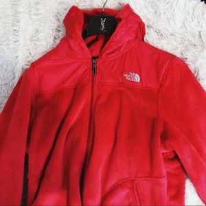 Pink The North Face Fuzzy Jacket